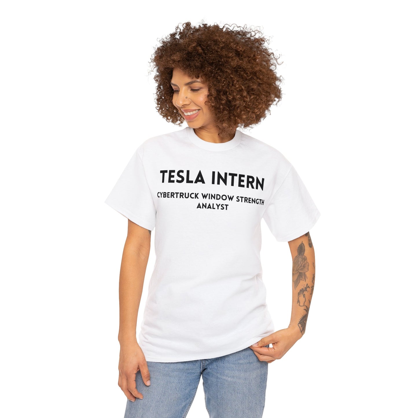 Tesla Intern "CyberTruck Window Strength Analyst" (T-Shirt)